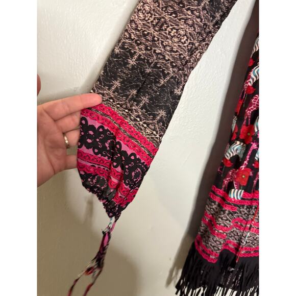 Custo Barcelona zebra print suede fringe mini dress - Picture 6 of 9